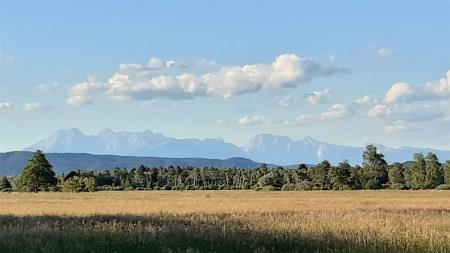 Pogled z barja na Kamniške Alpe - Andrej Klemenc